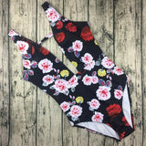 Sexy One Piece Swimsuit Monokini Floral Print