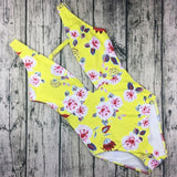 Sexy One Piece Swimsuit Monokini Floral Print