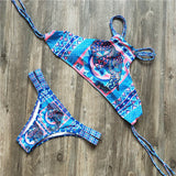High Neck Tank Crop Top Bikini