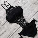 halter one pieces swimsuit